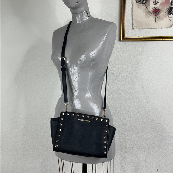 Michael Kors Handbags - MICHAEL Michael Kors Selma Studded Medium Messenger Crossbody